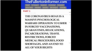 Corona Virus Hoax - Fema Informer Part1