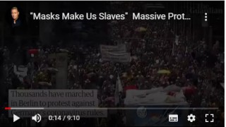 "Masks Make Us Slaves"  Massive Protests in Berlin Over C0VlD Lockdown
